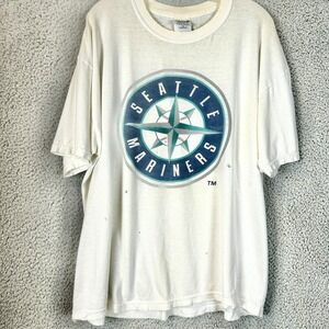 Vintage Seattle Mariners T Shirt Mens XL MLB Baseball 90s Tee Grunge Y2K